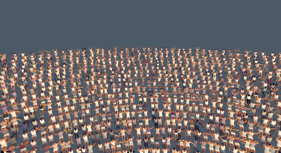 Crowd texture