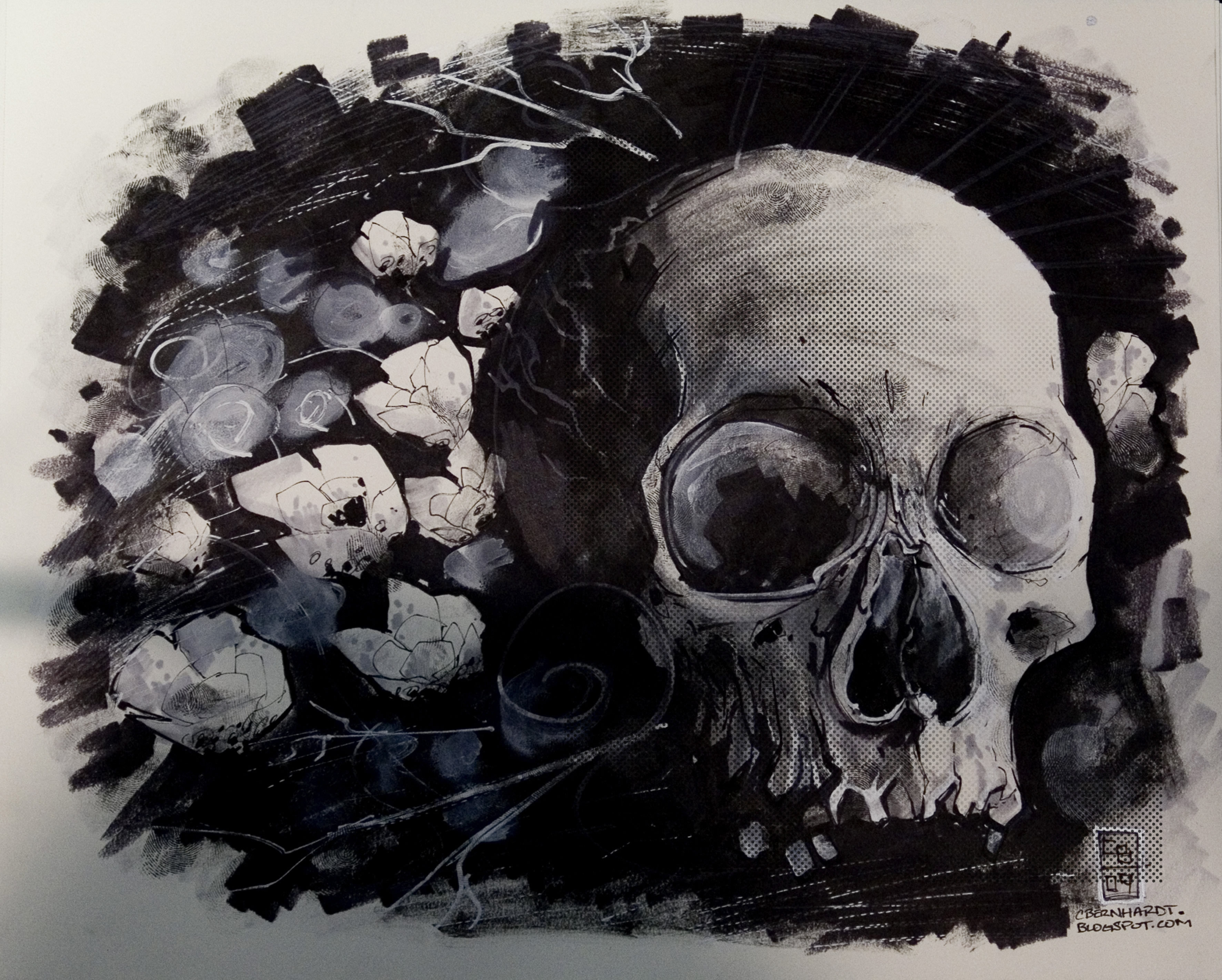 skull, background, texture, photo, skull texture background